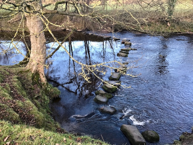 4. Stepping stones over River Derwent, Derbyshire